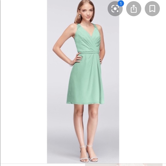 David’s Bridal lace back dress - Picture 4 of 4